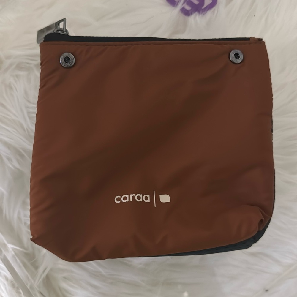 CARAA snap bag in brown 6x6 NEW w/o tag